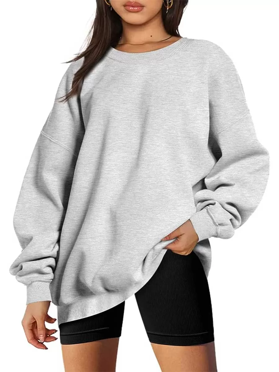 Amazon grey crewneck sweatshirt for women