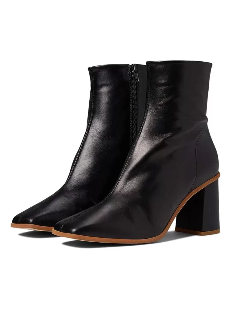 Free People black leather sienna ankle boots from amazon