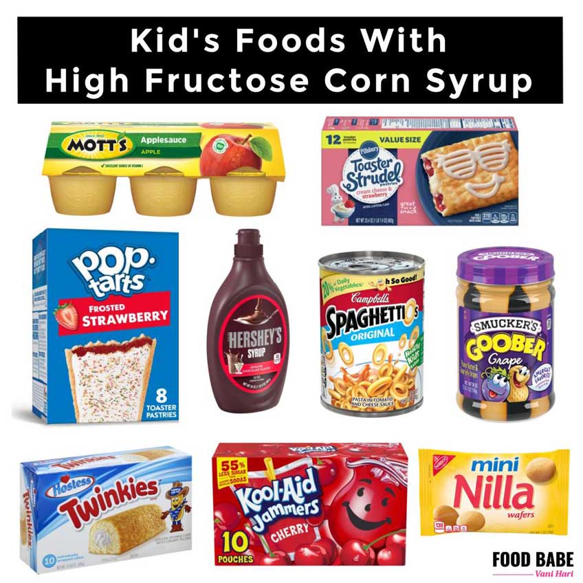 high-fructose-corn-syrup Toxic American foods with high fructose corn syrup