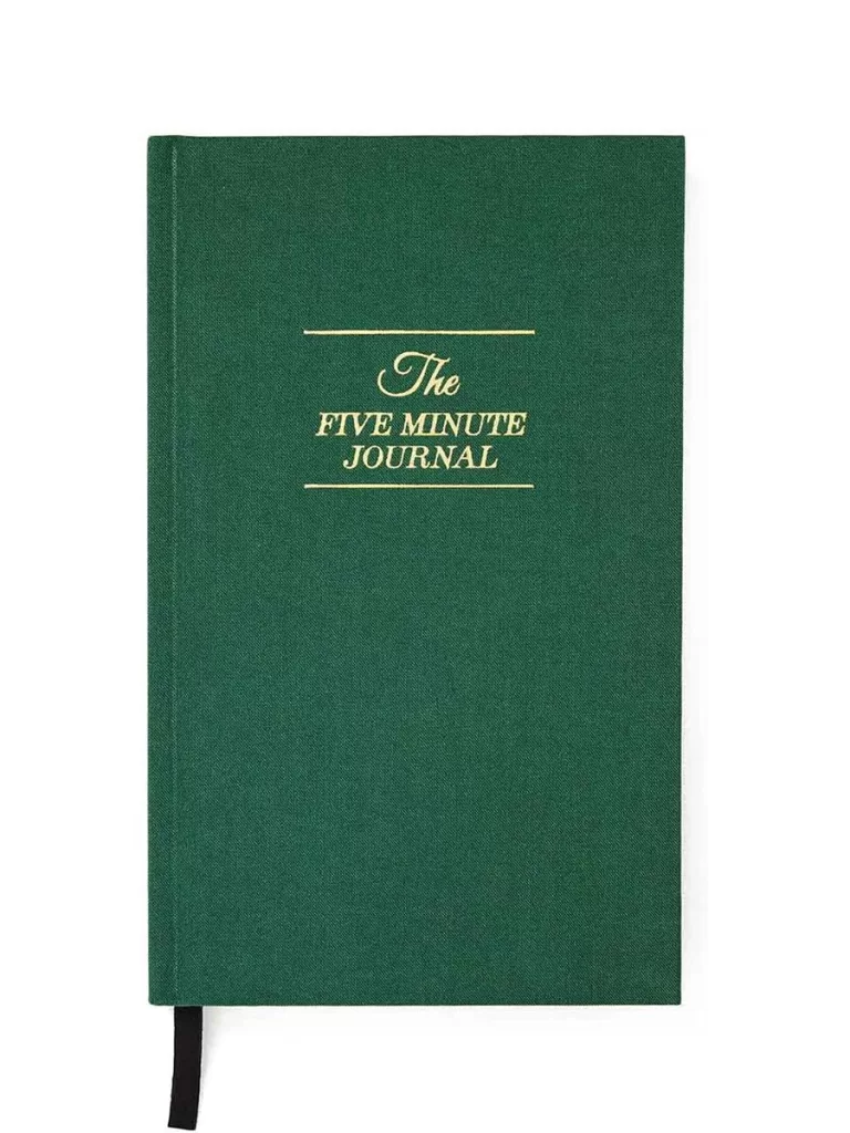 green five minute journal gratitude journal from amazon