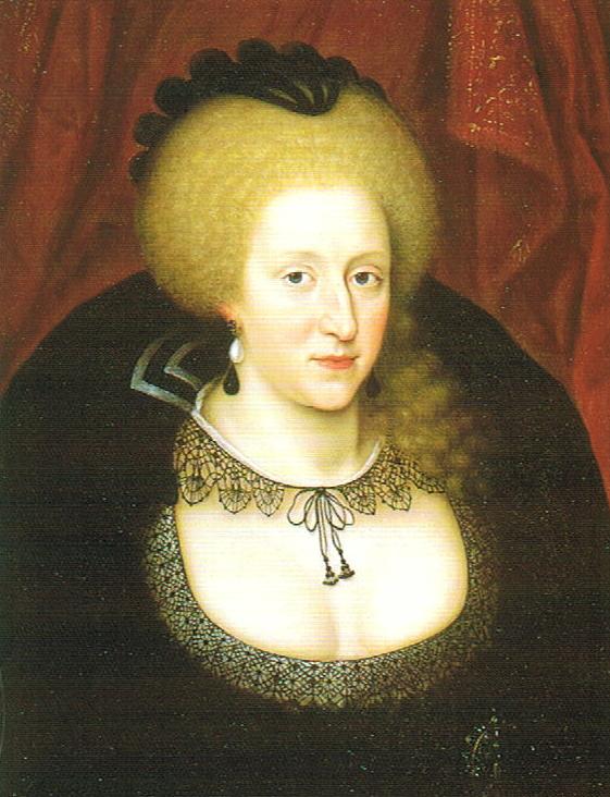 Anne_of_Denmark_mourning_the_death_of_her_son_Henry_in_1612 Anne of Denmark painting portrait in 1612