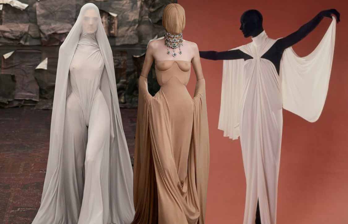 Ethereal renaissance elegance trend in 2025: Maison Margiela Fall couture 2025 by Glenn Martens